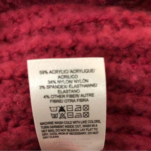 Lucky Brand Chunky Knit Sweater Mauve Pink Size Large - Picture 6 of 7